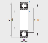 Deep groove ball bearing single row 