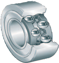 Double row angular contact ball bearing with Gap seals