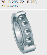 Lip seals angular contact ball bearing